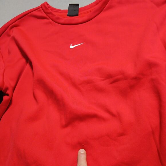 Medium Nike Top - Red Black White - Long Sleeve Shirt - Picture 6 of 8